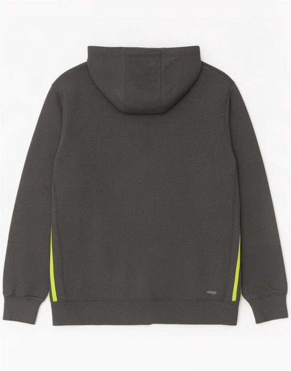 Adidas Mens Zip Hoodie Sweater Large Grey
