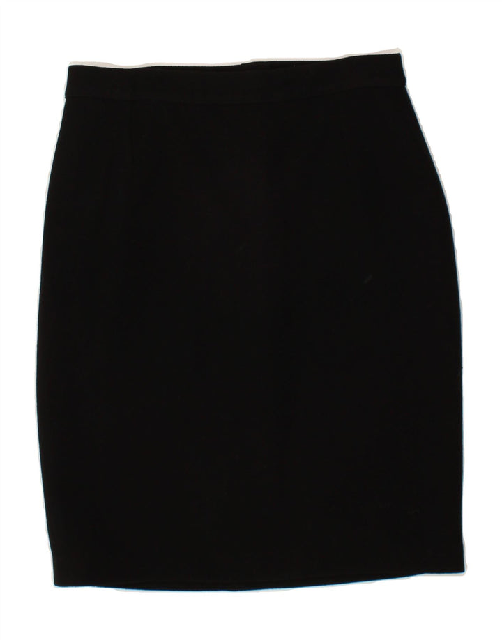 ROCCOBAROCCO Womens Pencil Skirt IT 46 Large W30  Black New Wool Vintage Roccobarocco and Second-Hand Roccobarocco from Messina Hembry 