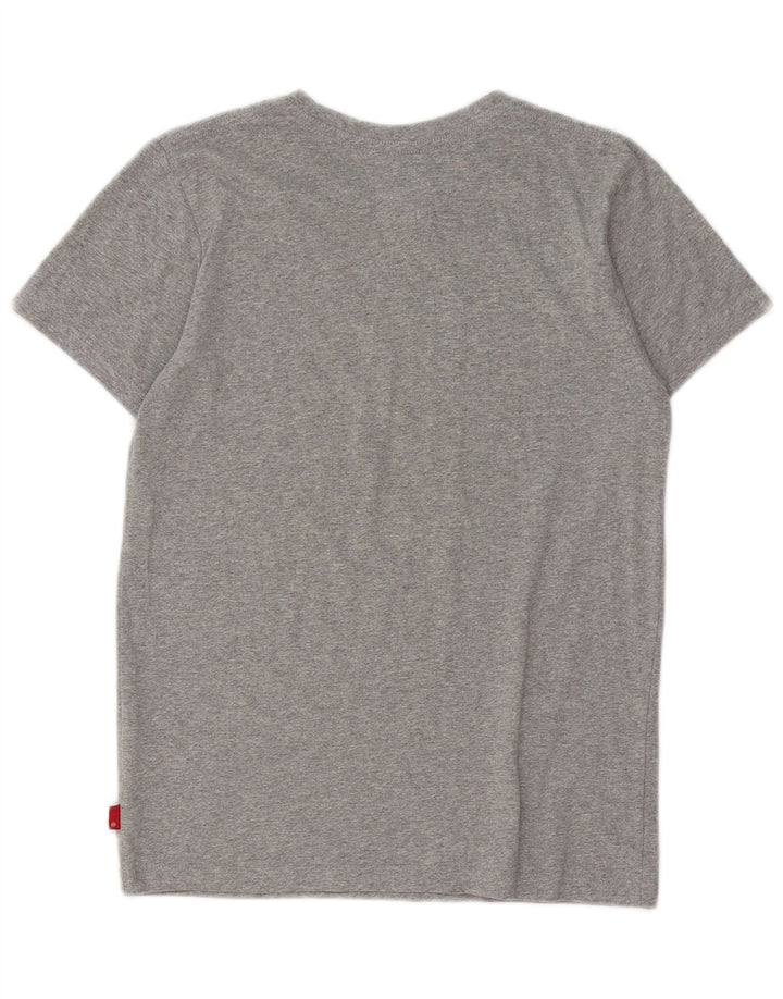 LEVI'S Girls Graphic T-Shirt Top 11-12 Years Grey Polyester