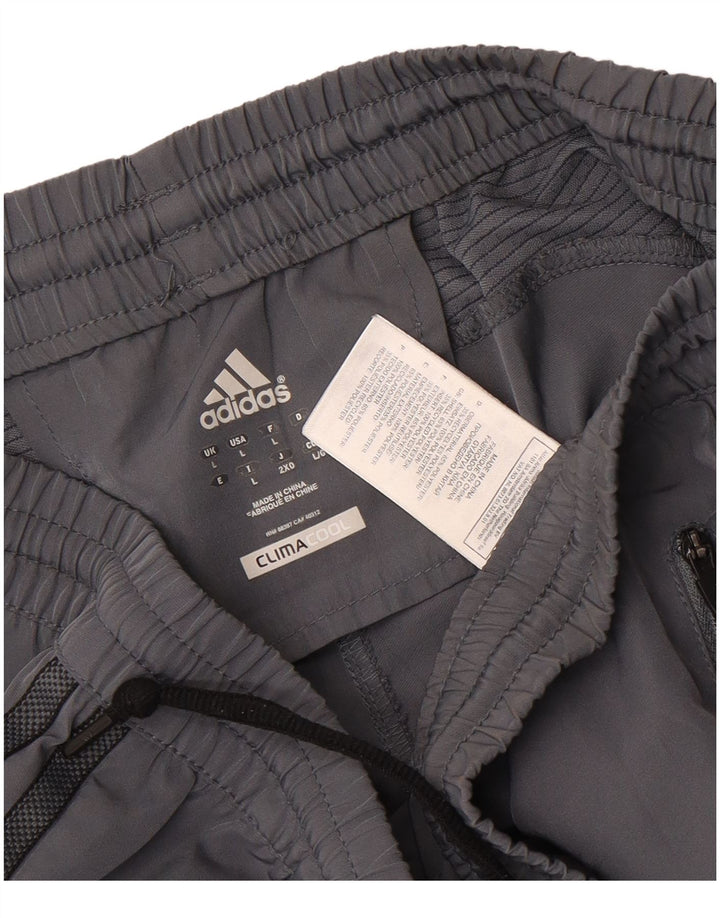 Adidas muške sportske kratke hlače Climacool veliki sivi poliester u boji
