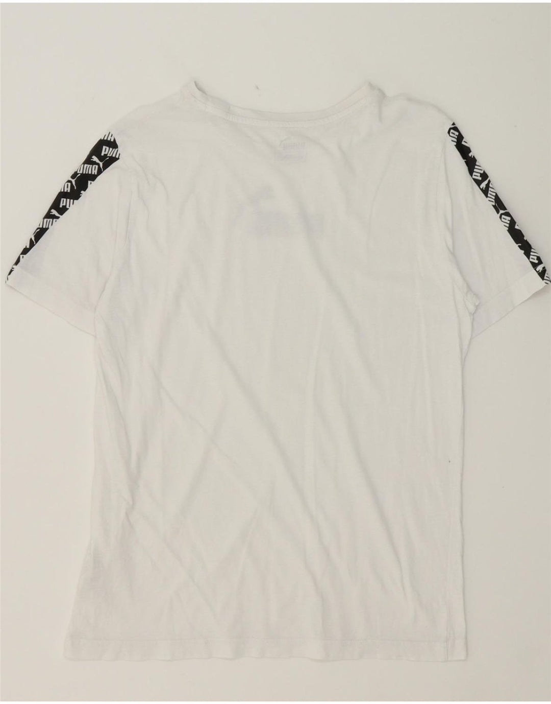 PUMA Mens Graphic T-Shirt Top Small White Cotton Vintage Puma and Second-Hand Puma from Messina Hembry 