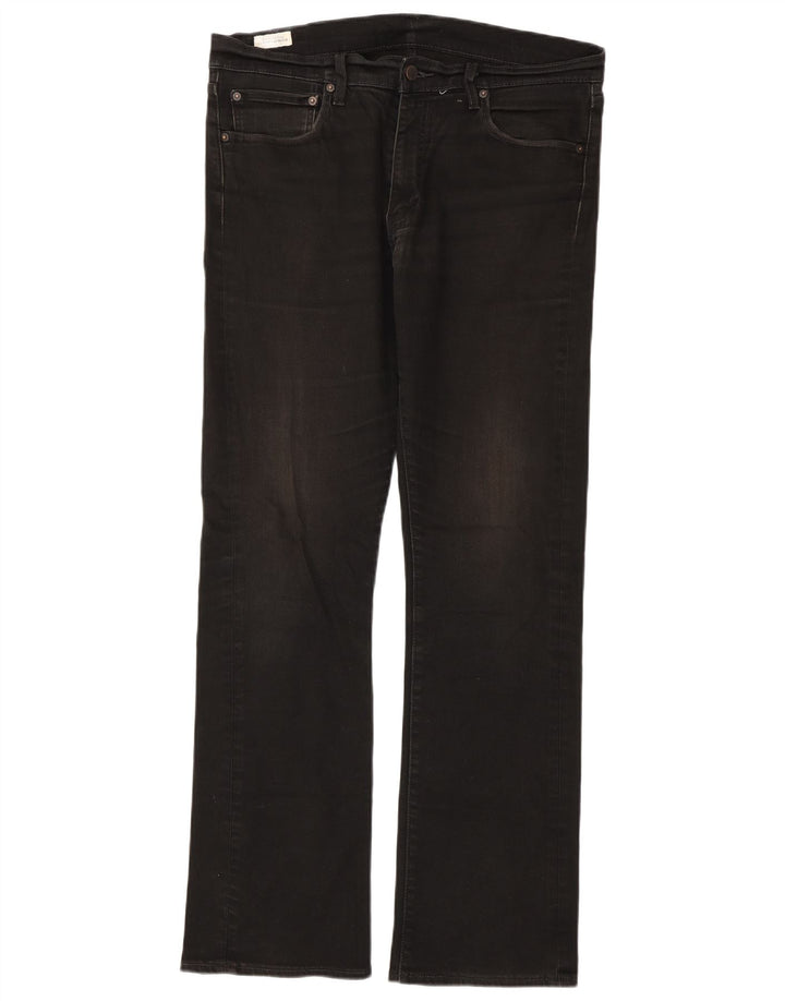 Levi's muške traperice s bootcut W36 L34 crni pamuk