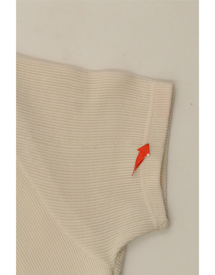 VINTAGE ženska maksi haljina UK 4 XS Off bijela cvjetna