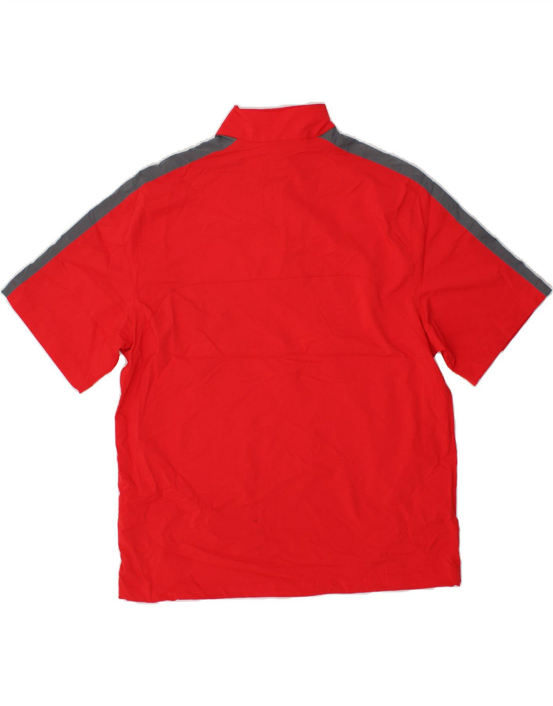 NIKE Mens Dri Fit Short Sleeve Pullover Tracksuit Top Large Red Vintage Nike and Second-Hand Nike from Messina Hembry 