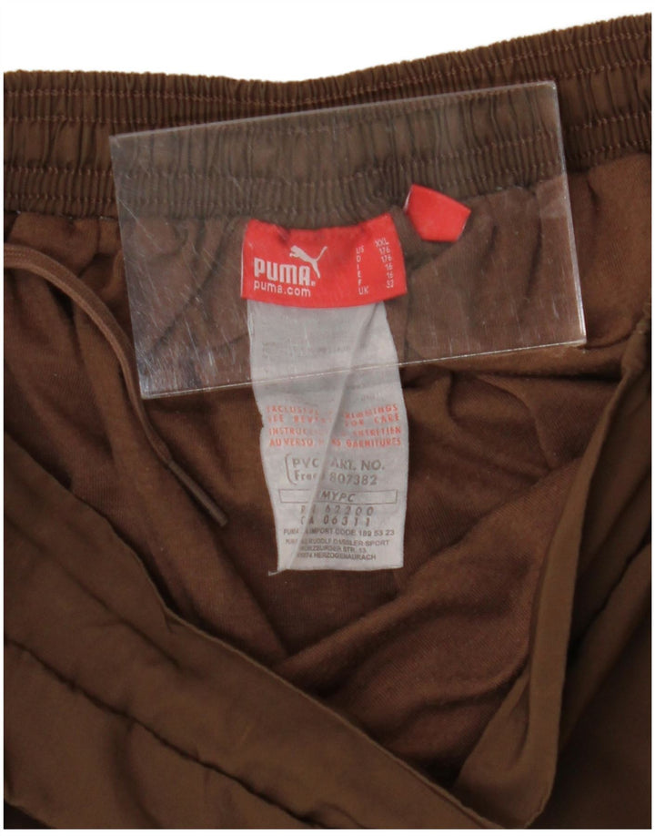 PUMA Girls Tracksuit Trousers 15-16 Years Brown Vintage Puma and Second-Hand Puma from Messina Hembry 