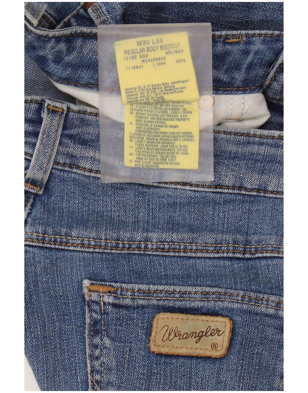 WRANGLER Ženske Bootcut traperice W30 L30 Plavi pamuk