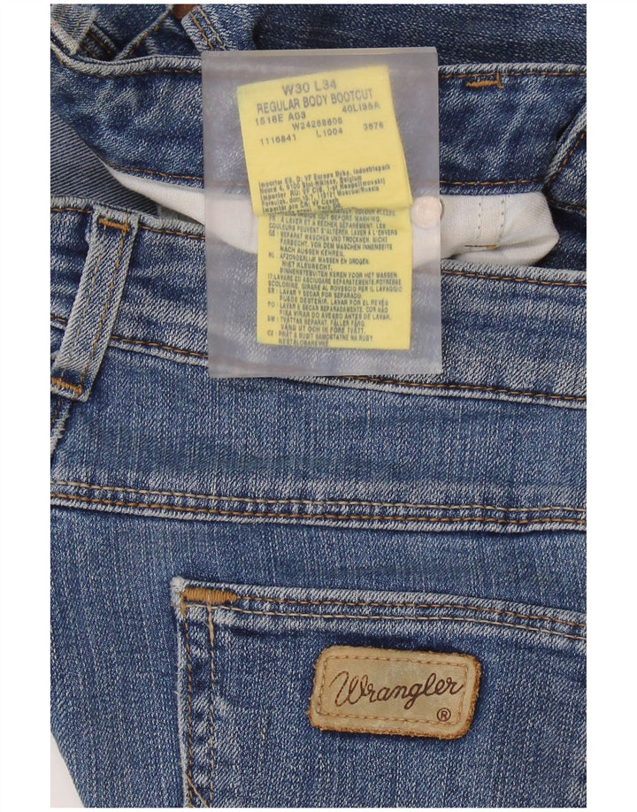 WRANGLER Ženske Bootcut traperice W30 L30 Plavi pamuk