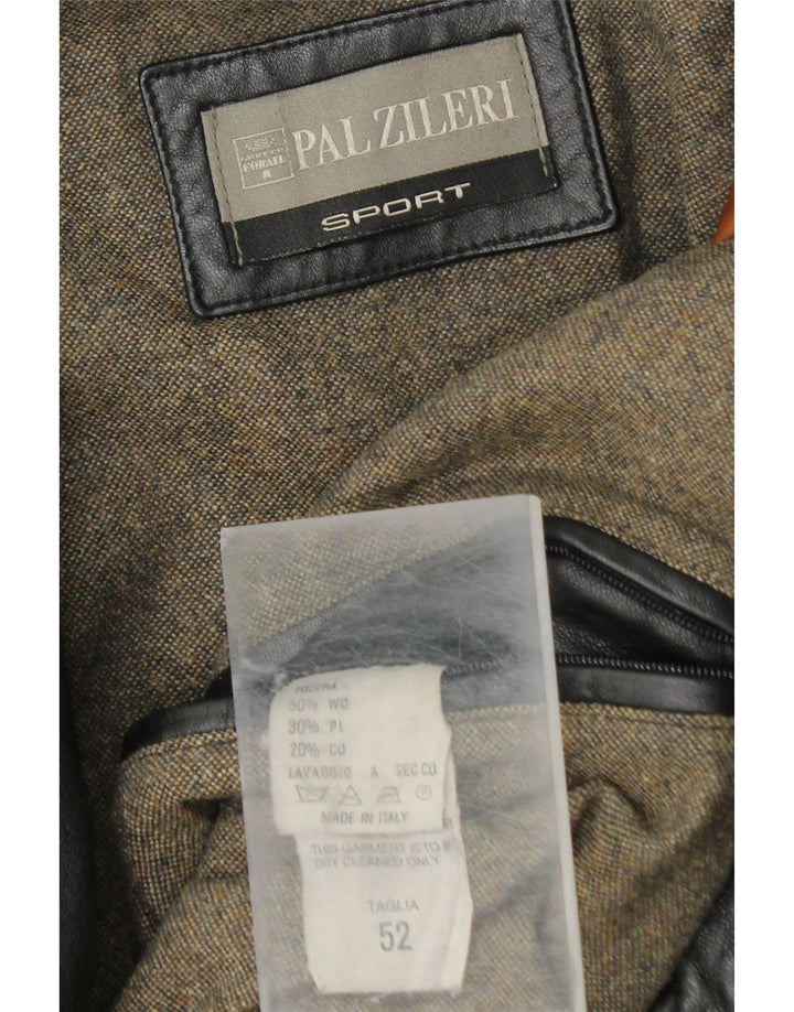 Pal Zileri muški kožni kaput IT 52 XL crna koža