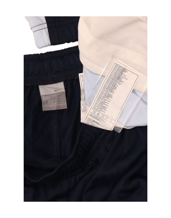 NIKE Mens Full Tracksuit Small  Navy Blue Colourblock Polyester