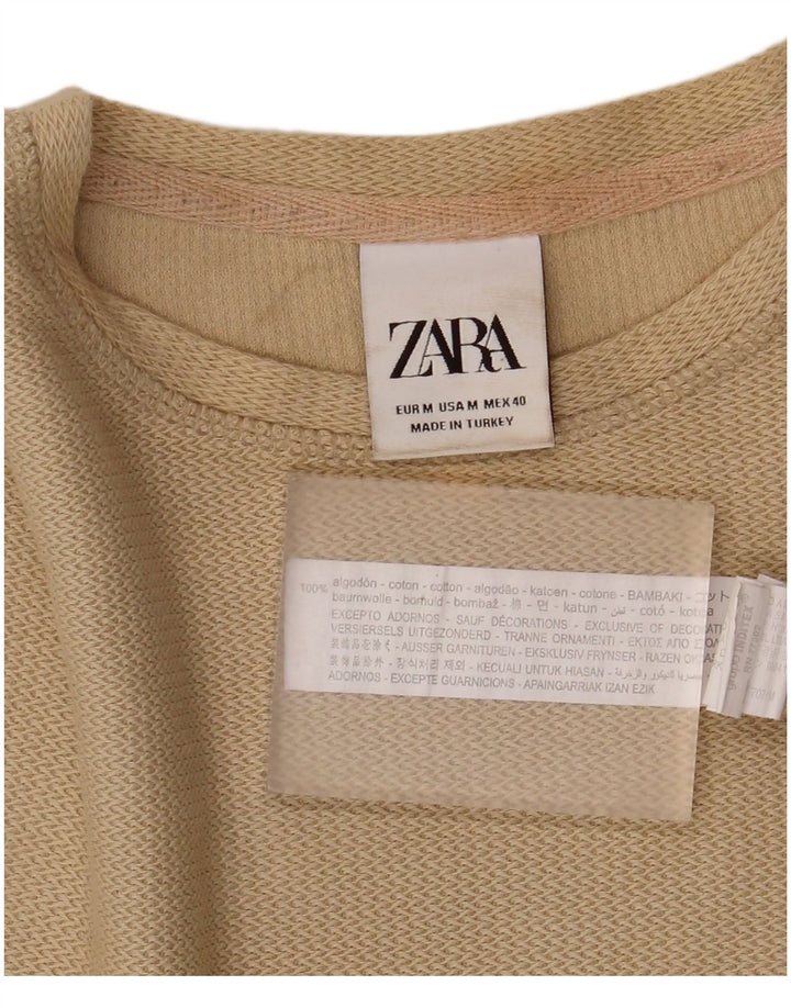 Zara muška majica kratkih rukava, srednji kaki pamuk