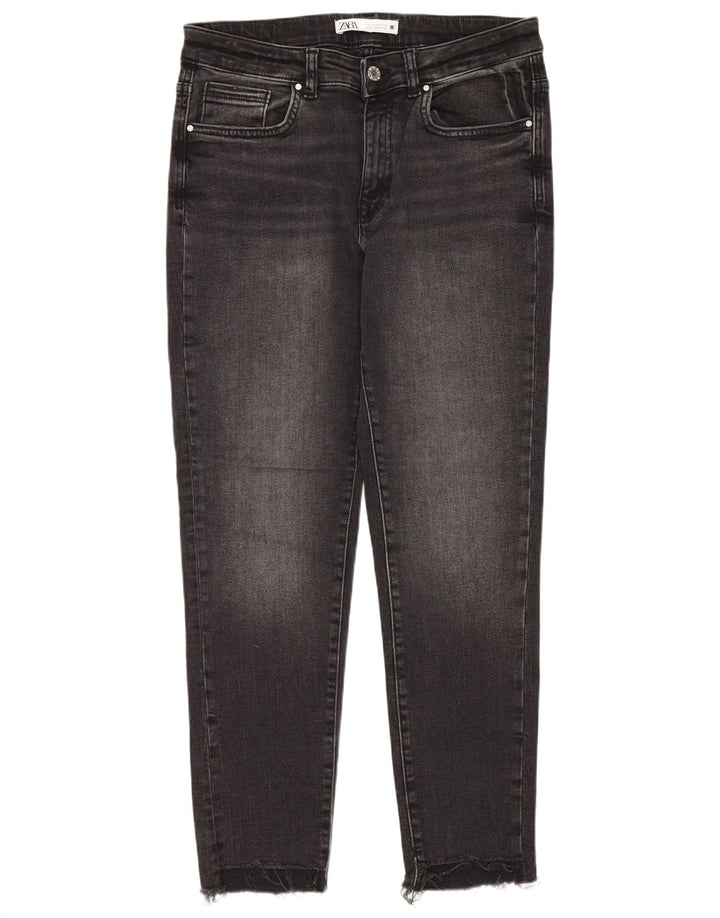 ZARA Ženske uske traperice EU 42 Large W32 L27 crne