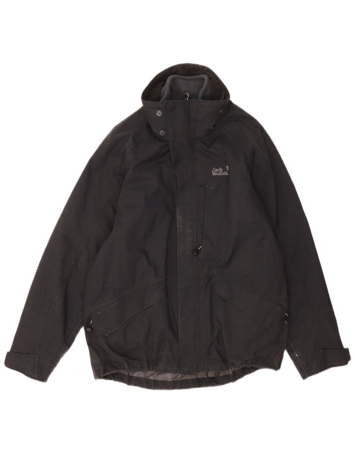 Jack Wolfskin muška vjetrovka jakna UK 36 mala crna poliester
