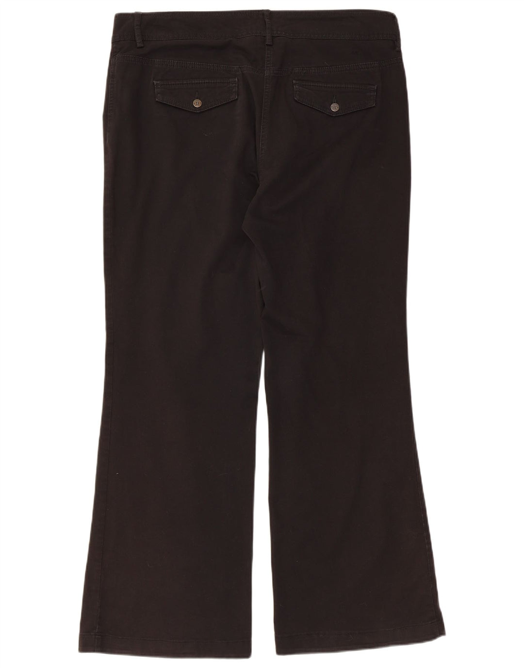 TOMMY HILFIGER Womens Bootcut Casual Trousers US 14 XL W36 L30 Black