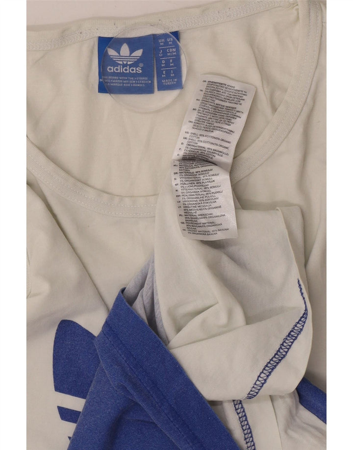 Adidas muški grafički prsluk srednje bijele boje, pamuk
