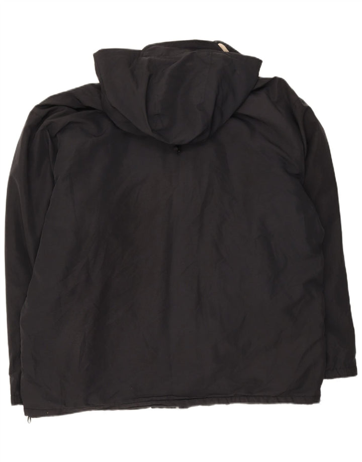 KAPPA Mens Hooded Reversible Jacket UK 42 XL Black
