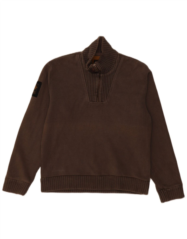 REPLAY muški džemper s izrezom i srednje sivim džemperom