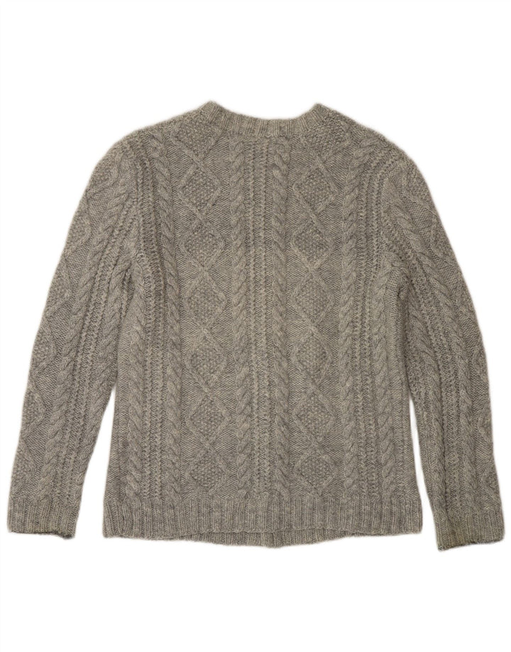 VINTAGE ženski kardigan pulover UK 10 Small Gray