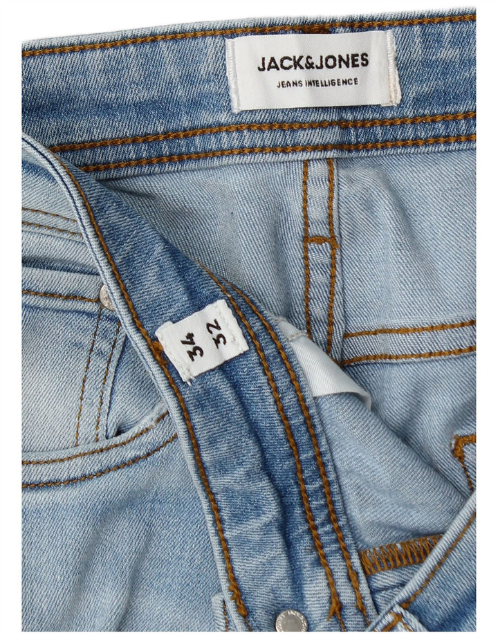Jack & Jones Muške uske traperice W34 L30 Plavi pamuk