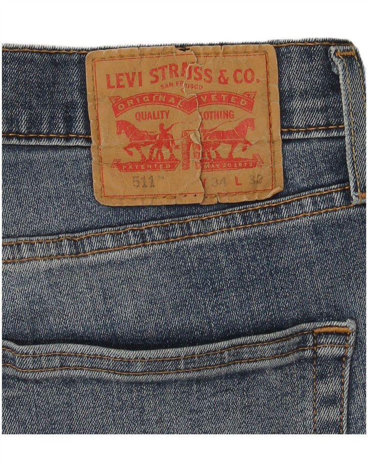 Levi's muške 511 uske traperice W34 L32 plavi pamuk