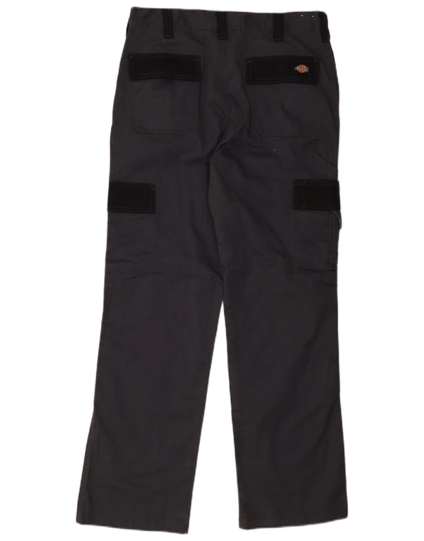 Dickies muške ravne kargo hlače W32 L30 sivi poliester u boji