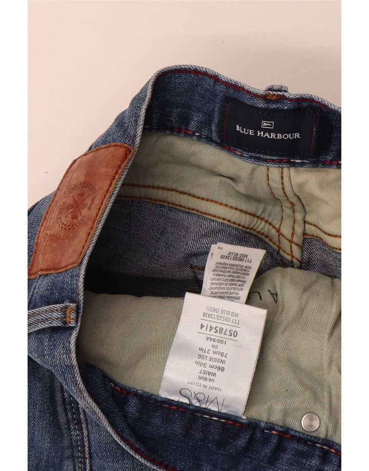 Marks & Spencer muške ravne traperice Blue Harbor W34 L31 pamuk