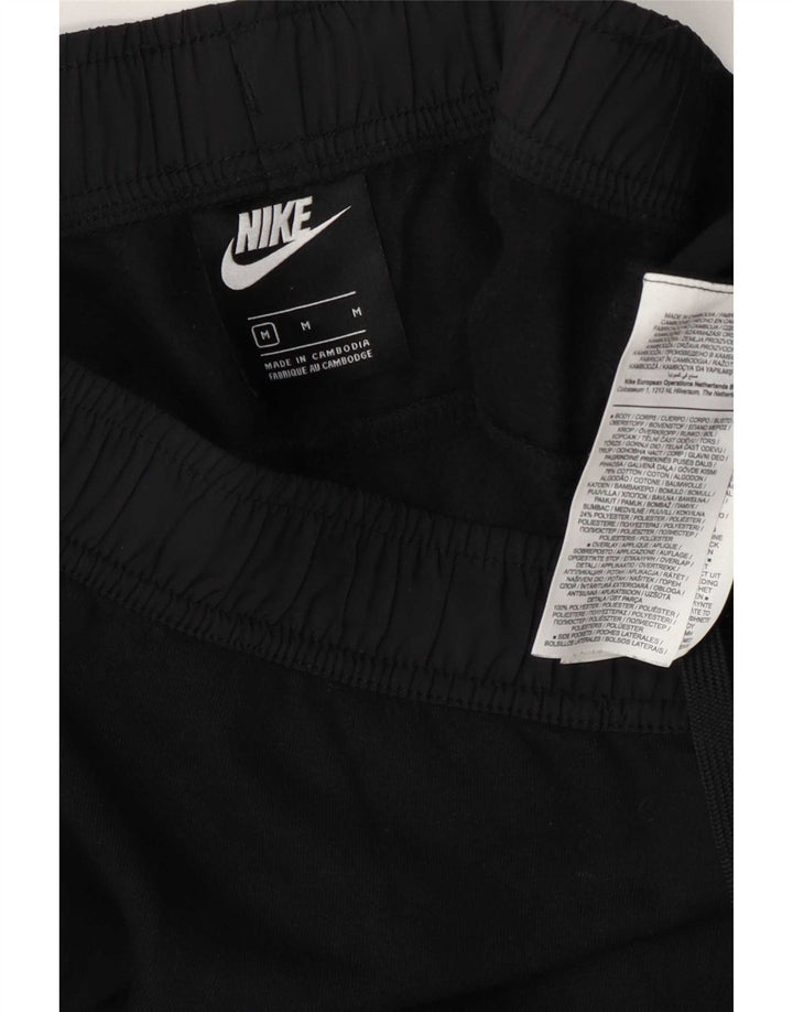 Nike muške trenirke s grafičkim motivima, srednje crne pamučne hlače
