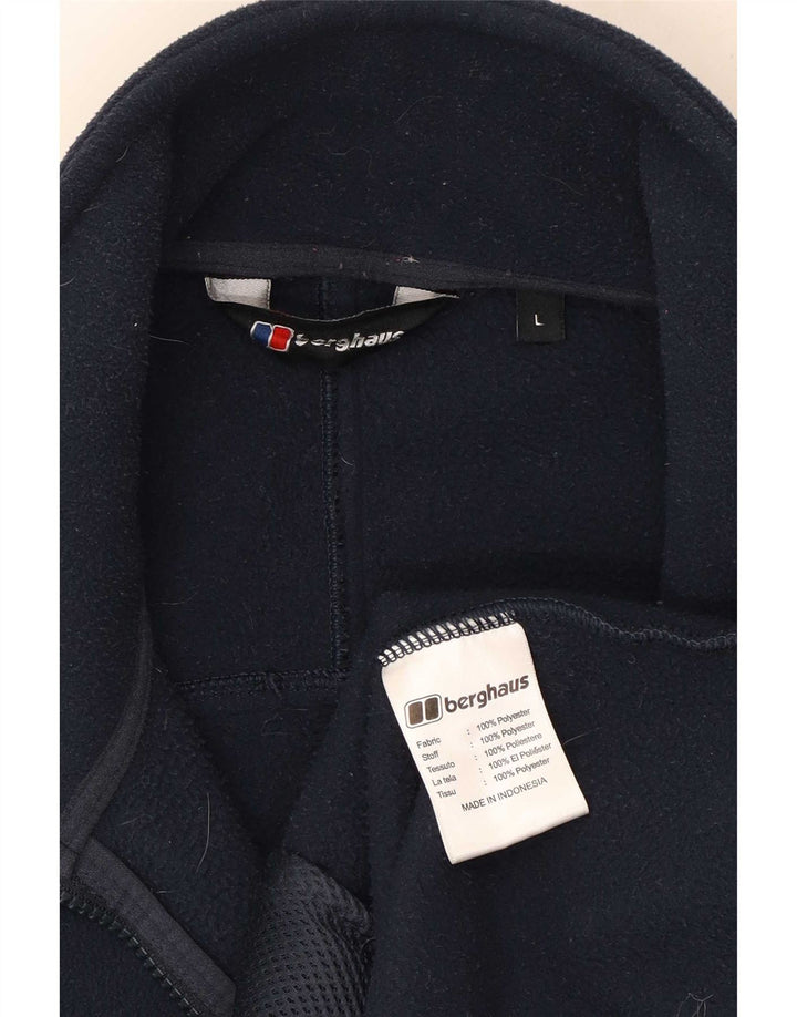 Berghaus muška jakna od flisa s podstavom UK 40 veliki tamnoplavi poliester