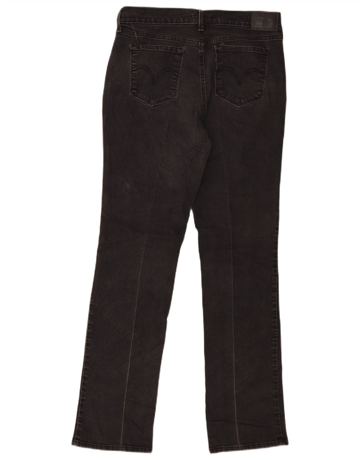 Levi's ženske 505 ravne traperice W30 L32 crni pamuk