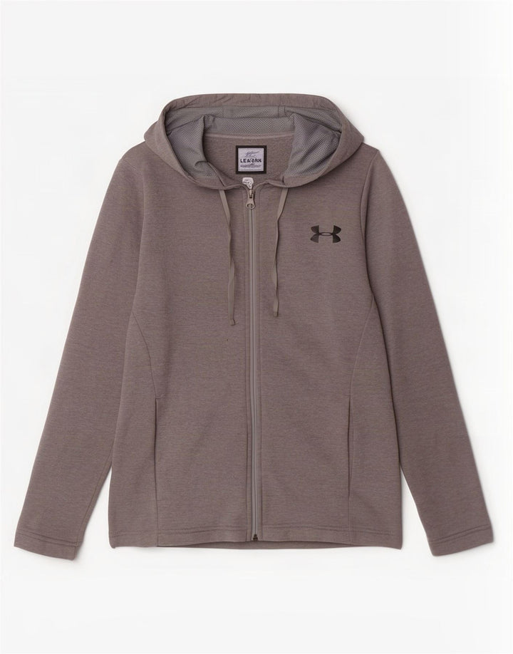 Under Armour muški pulover s kapuljačom Cold Gear, mali sivi poliester
