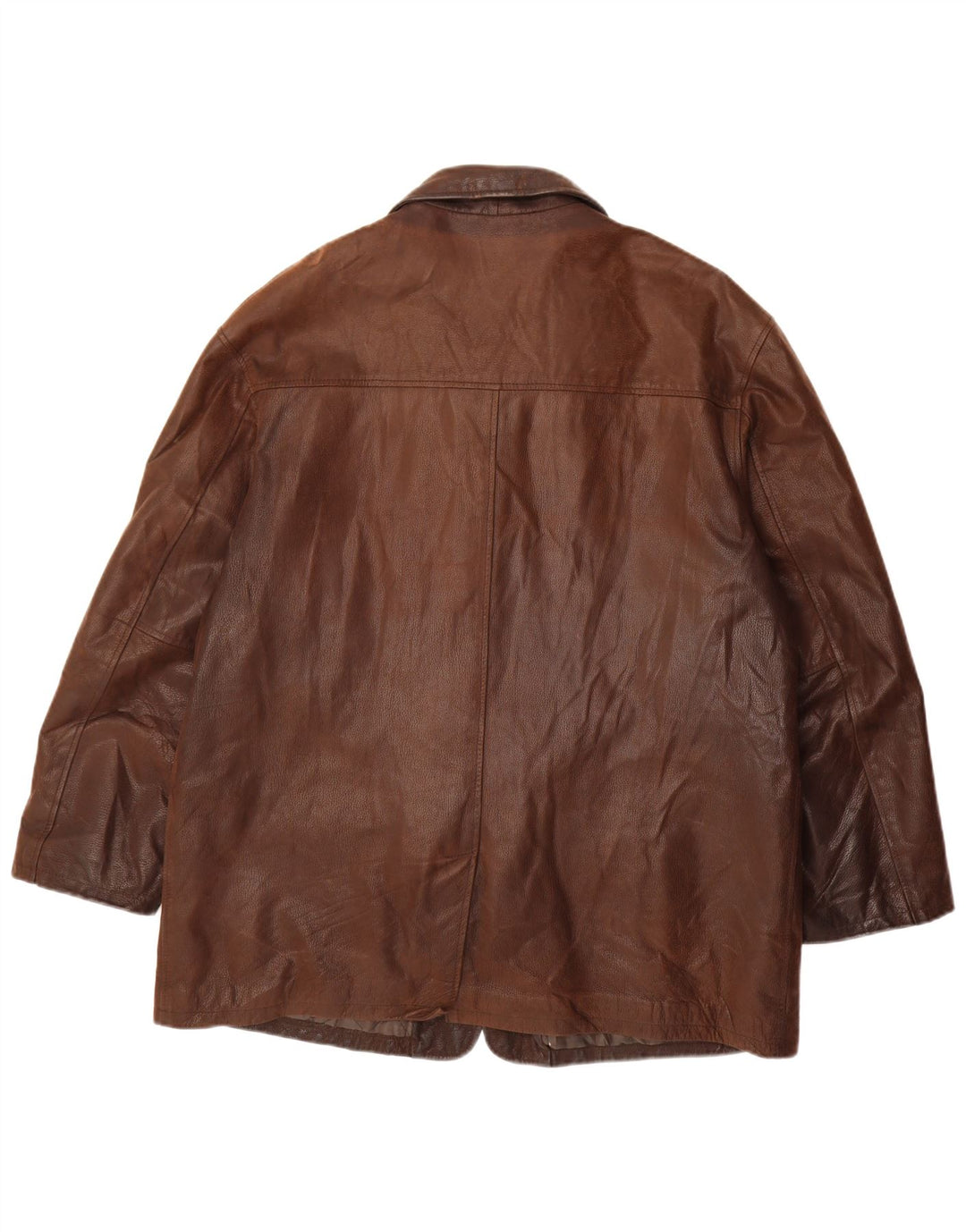 VINTAGE muška kožna jakna IT 52 XL smeđa koža