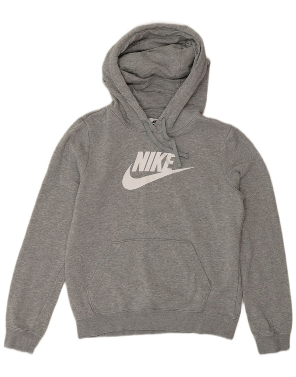 Nike ženska majica s kapuljačom s grafičkim motivima UK 6 XS, sivi pamuk