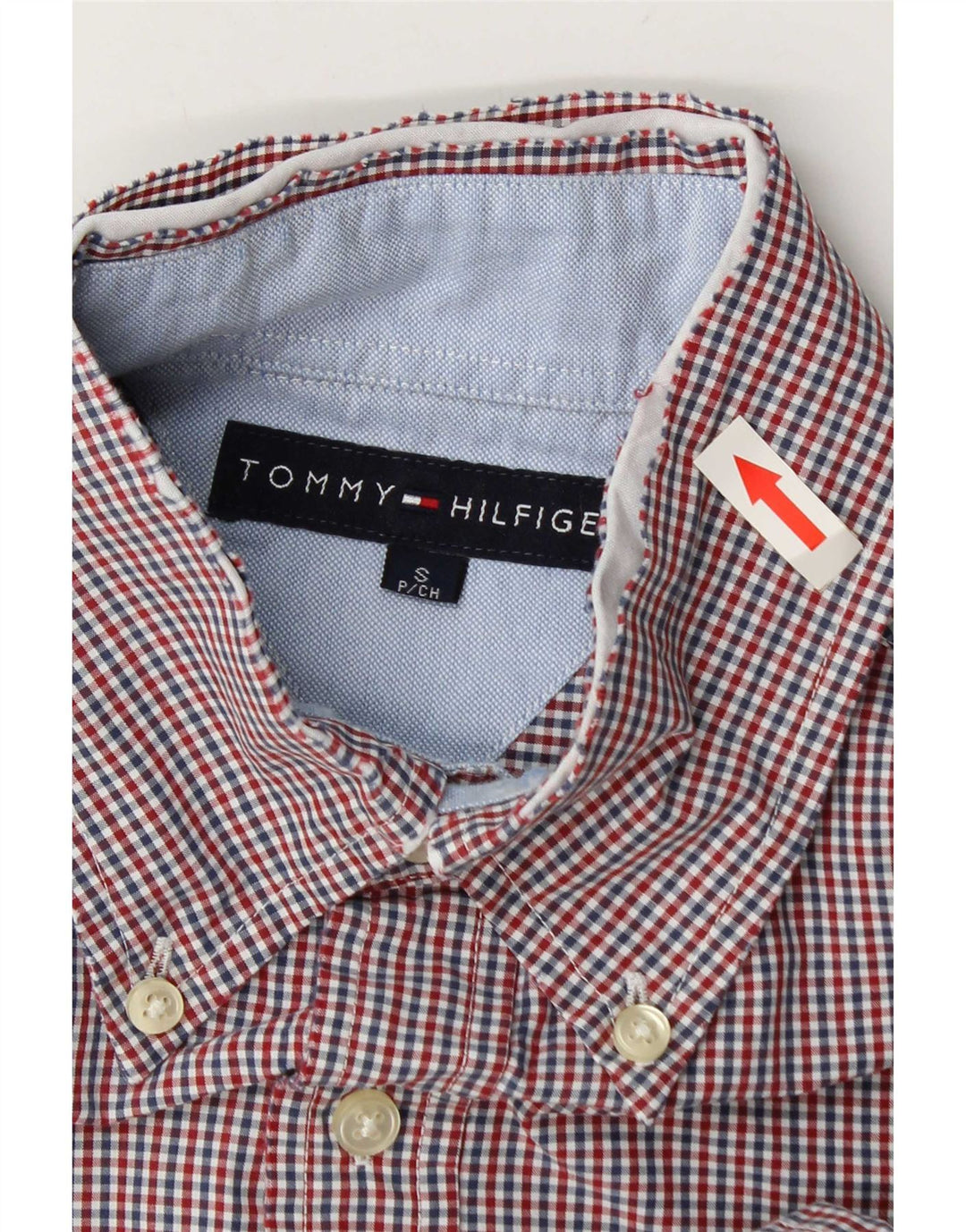 Tommy Hilfiger muška košulja mala crvena pamuk