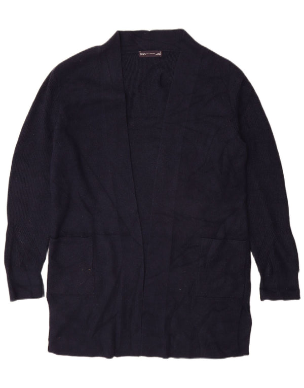 Marks & Spencer ženski otvoreni kardigan pulover UK 16 Large tamnoplavi
