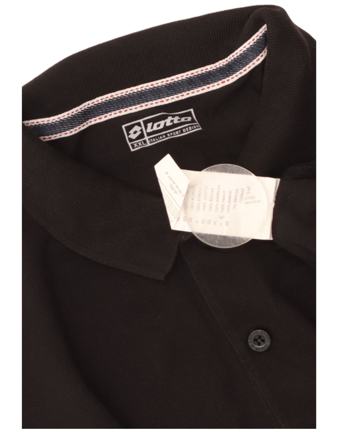 Lotto muška polo majica 2XL crni pamuk