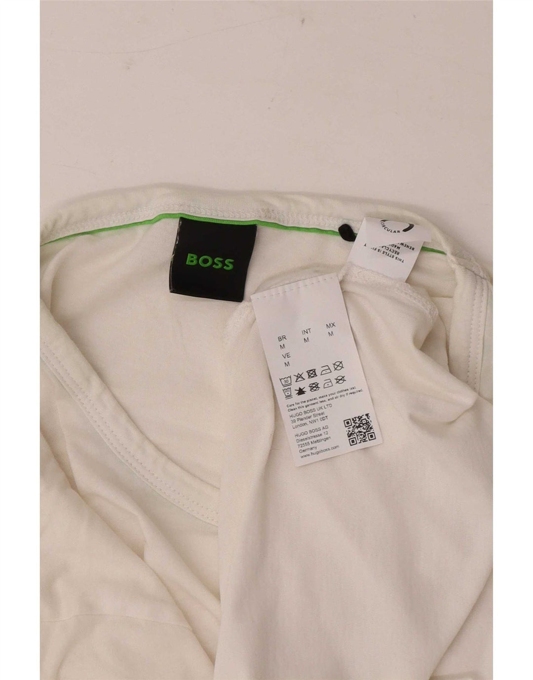 Muška majica kratkih rukava Hugo Boss Srednje bijeli pamuk