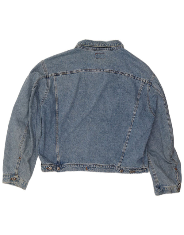 Vintage ženska traper jakna UK 20 2XL plavi pamuk