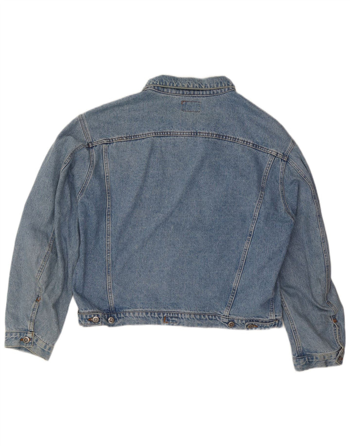 Vintage ženska traper jakna UK 20 2XL plavi pamuk