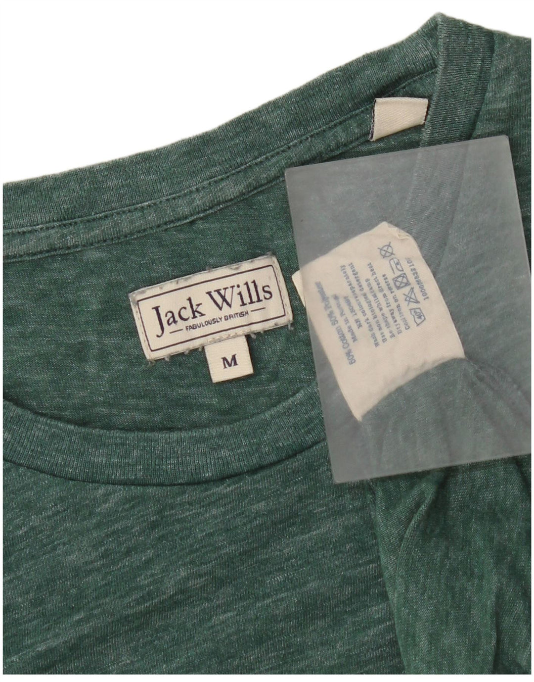 Jack Wills muška majica kratkih rukava Srednje zeleni flekasti pamuk