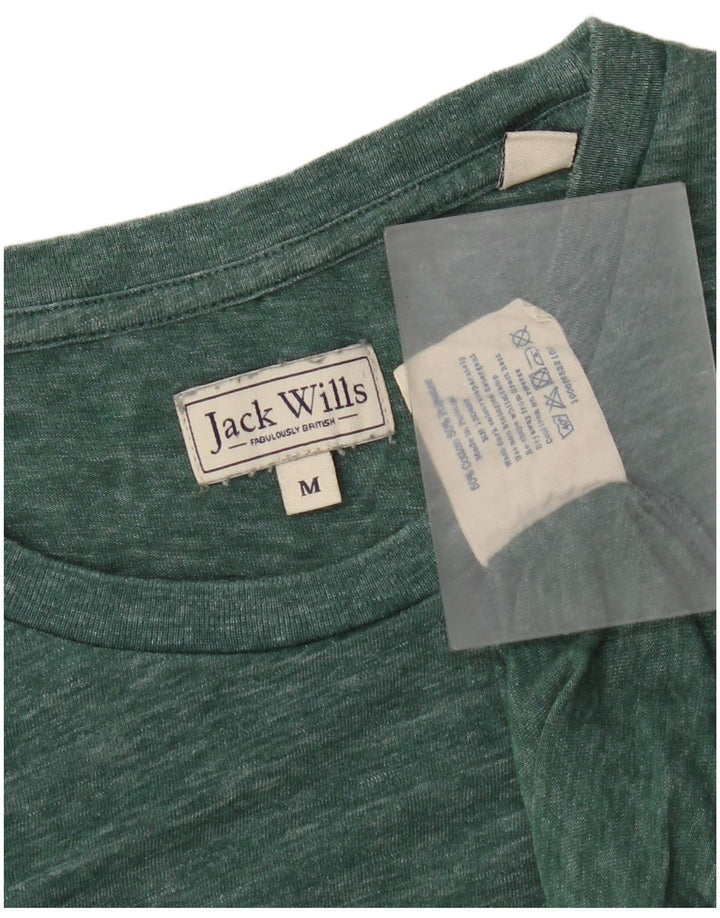 Jack Wills muška majica kratkih rukava Srednje zeleni flekasti pamuk