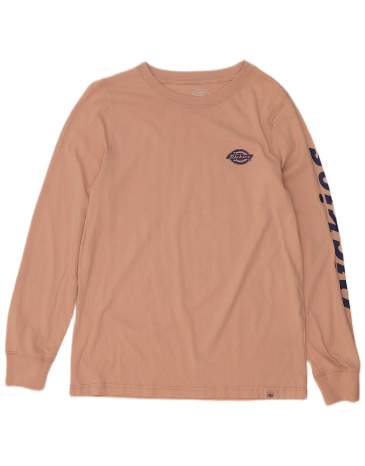 Dickies ženska majica dugih rukava s grafikama UK 12 srednje ružičasta