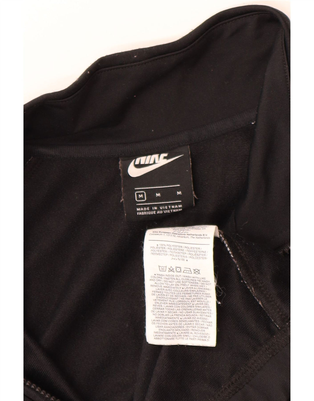 Nike muška gornja jakna trenirke srednje crne boje od poliestera