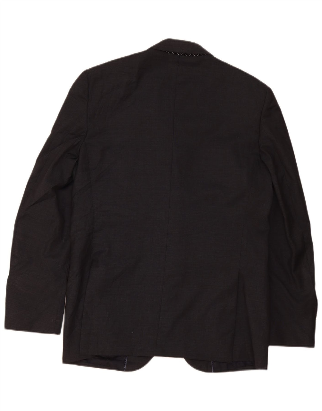 Massimo Dutti muška jakna s 2 gumba, velika crna vunena jakna EU 52
