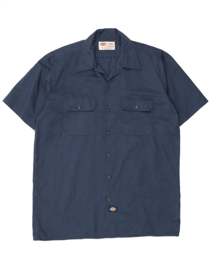 Dickies muška košulja kratkih rukava, veliki tamnoplavi poliester