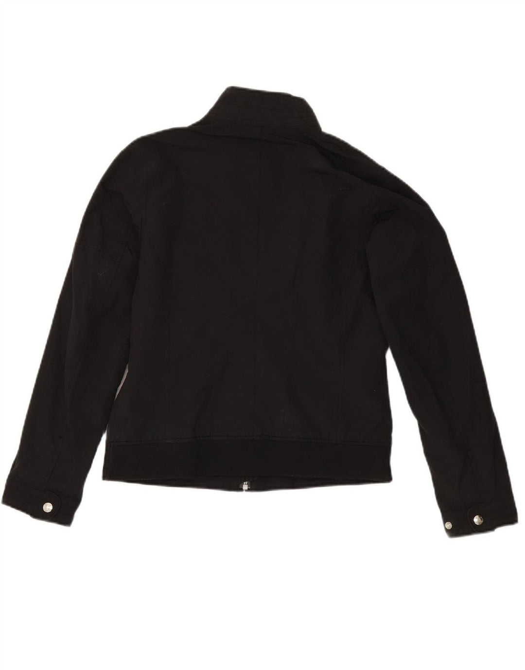REFRIGUE Womens Bomber Jacket UK 12 Medium Black Nylon