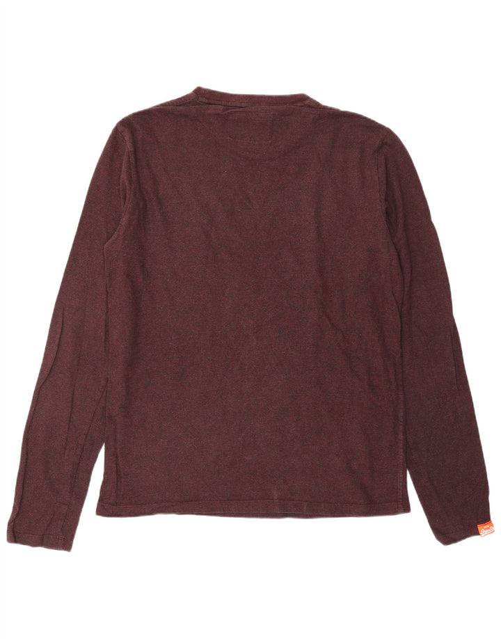 SUPERDRY muška majica dugih rukava velike bordo boje