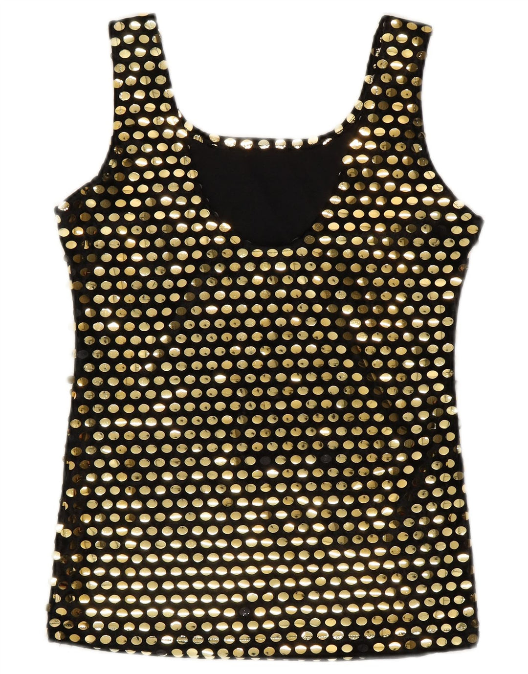 Vintage gornji dio ženske bluze bez rukava UK 10 mali crni poliester