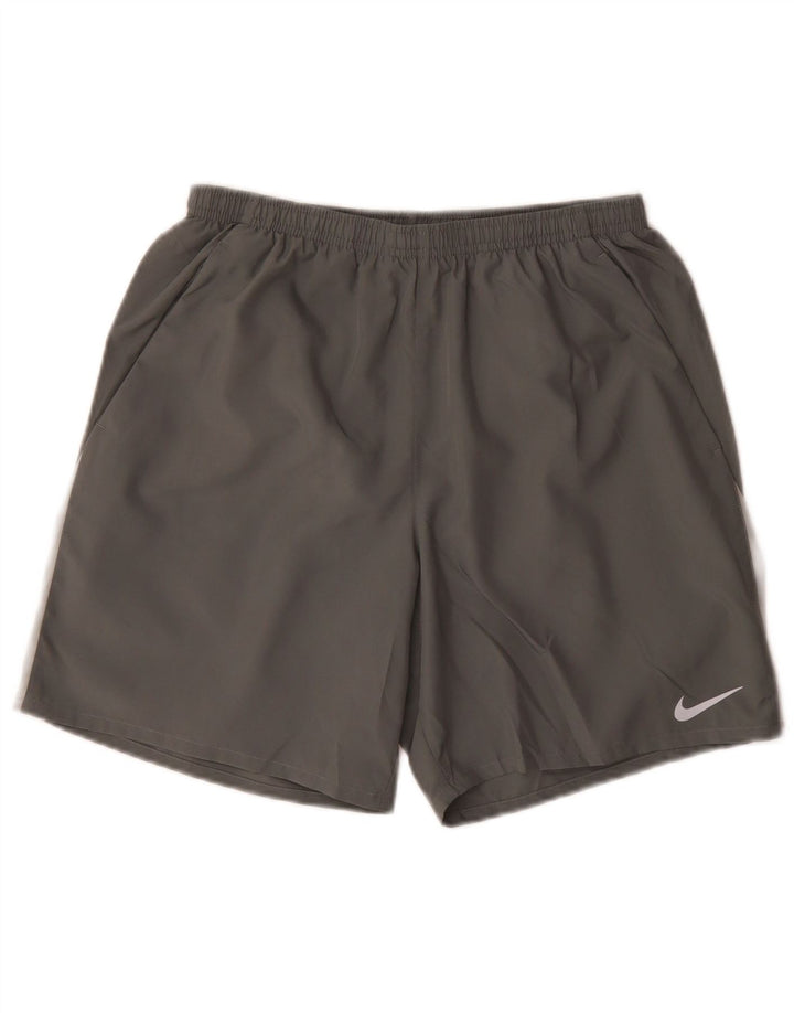 Nike Dri Fit sportske kratke hlače srednje sive boje od poliestera
