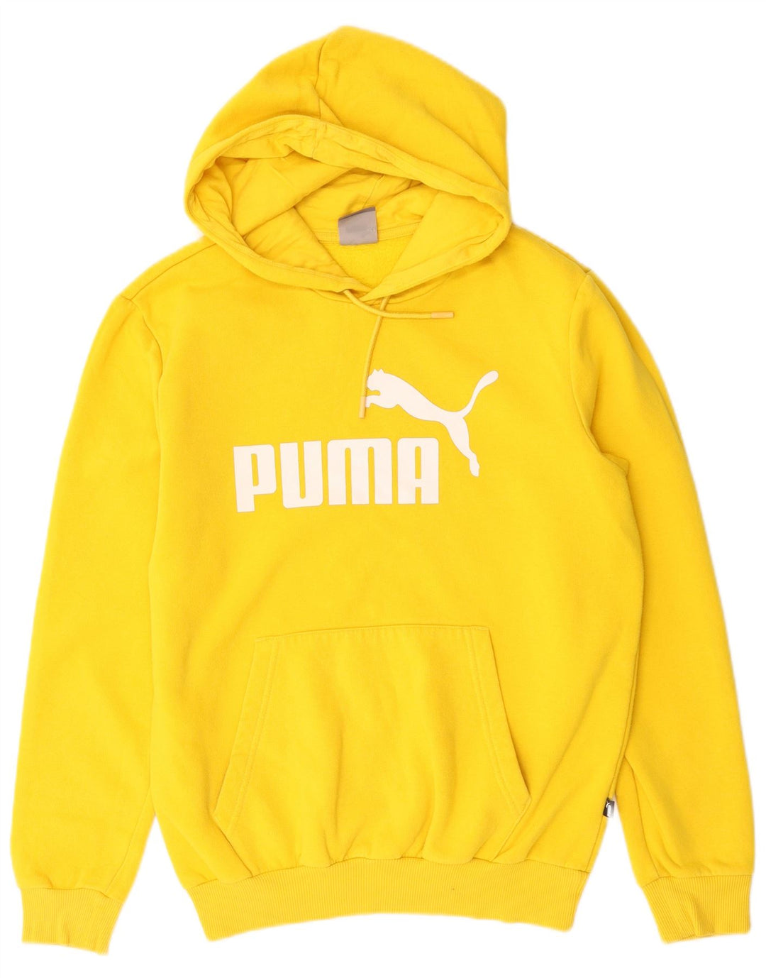 PUMA muška majica s kapuljačom s kapuljačom, mali žuti pamuk