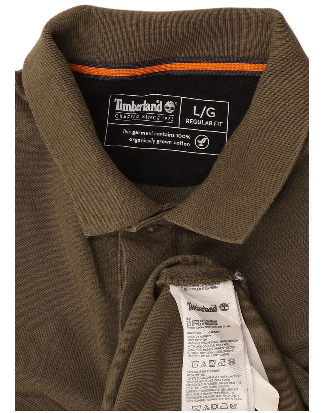 Timberland muška polo majica standardnog kroja, veliki kaki pamuk