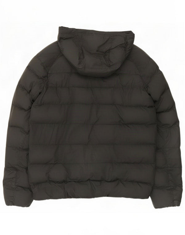 Nike Boys Hooded Padded Jacket 13-14 Years XL Black Polyester